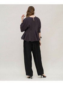 【unbilanc】ホワイトダリアブラウス 詳細画像 ダークグレー 13