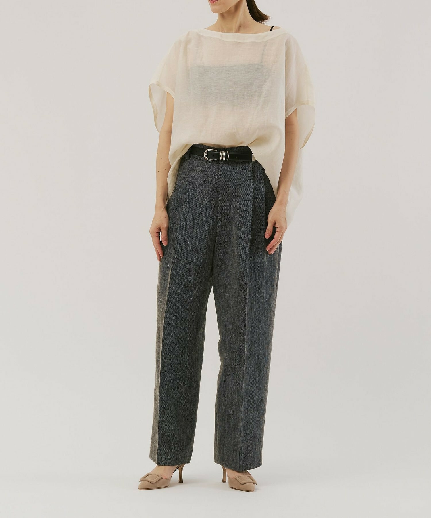 【unbilanc】ボルサノブラウス 詳細画像 アイボリー 1