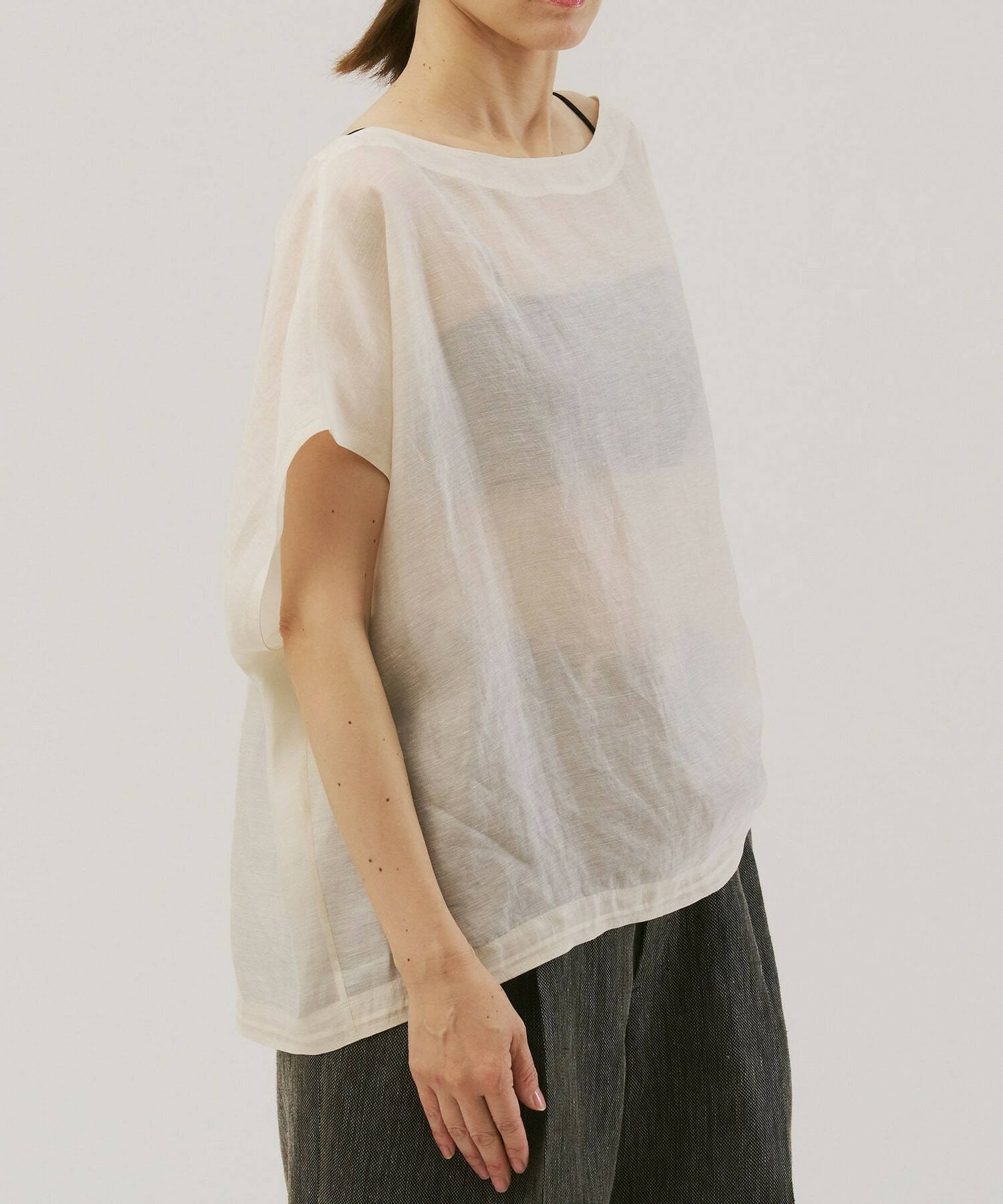 【unbilanc】ボルサノブラウス 詳細画像 アイボリー 4