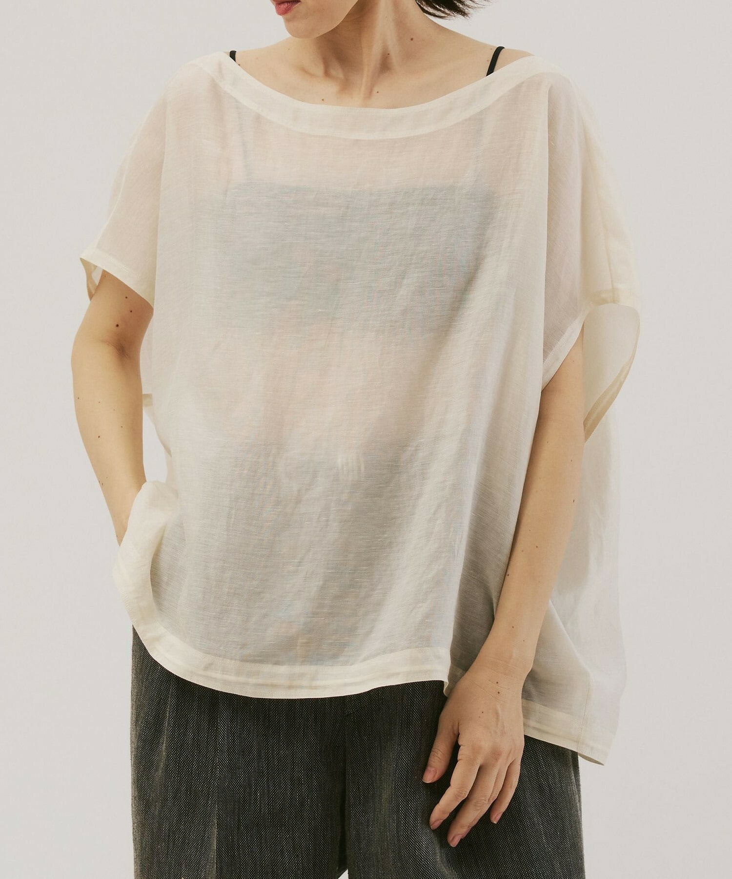 【unbilanc】ボルサノブラウス 詳細画像 アイボリー 1