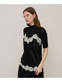 【unbilanc】ストークランジェリー 詳細画像 ブラック&times;ホワイト 1