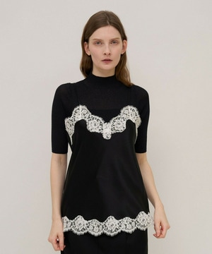 【unbilanc】ストークランジェリー 詳細画像 ブラック&times;ホワイト 1