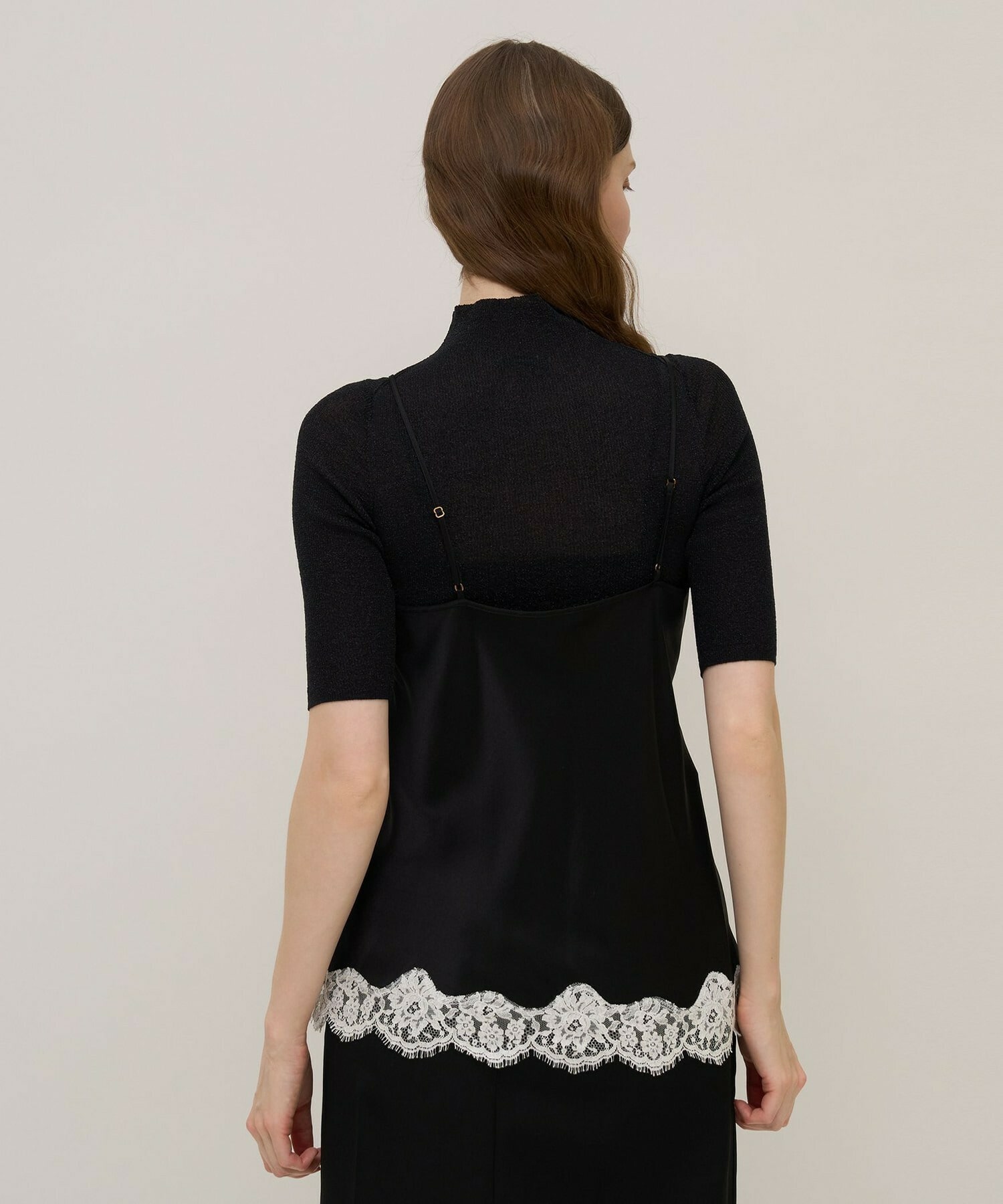 【unbilanc】ストークランジェリー 詳細画像 ブラック&times;ホワイト 2