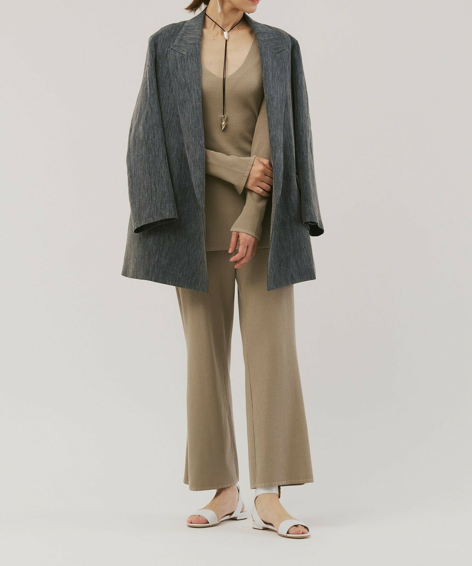 【unbilanc】ジョージーコート 詳細画像 チャコールグレー 1