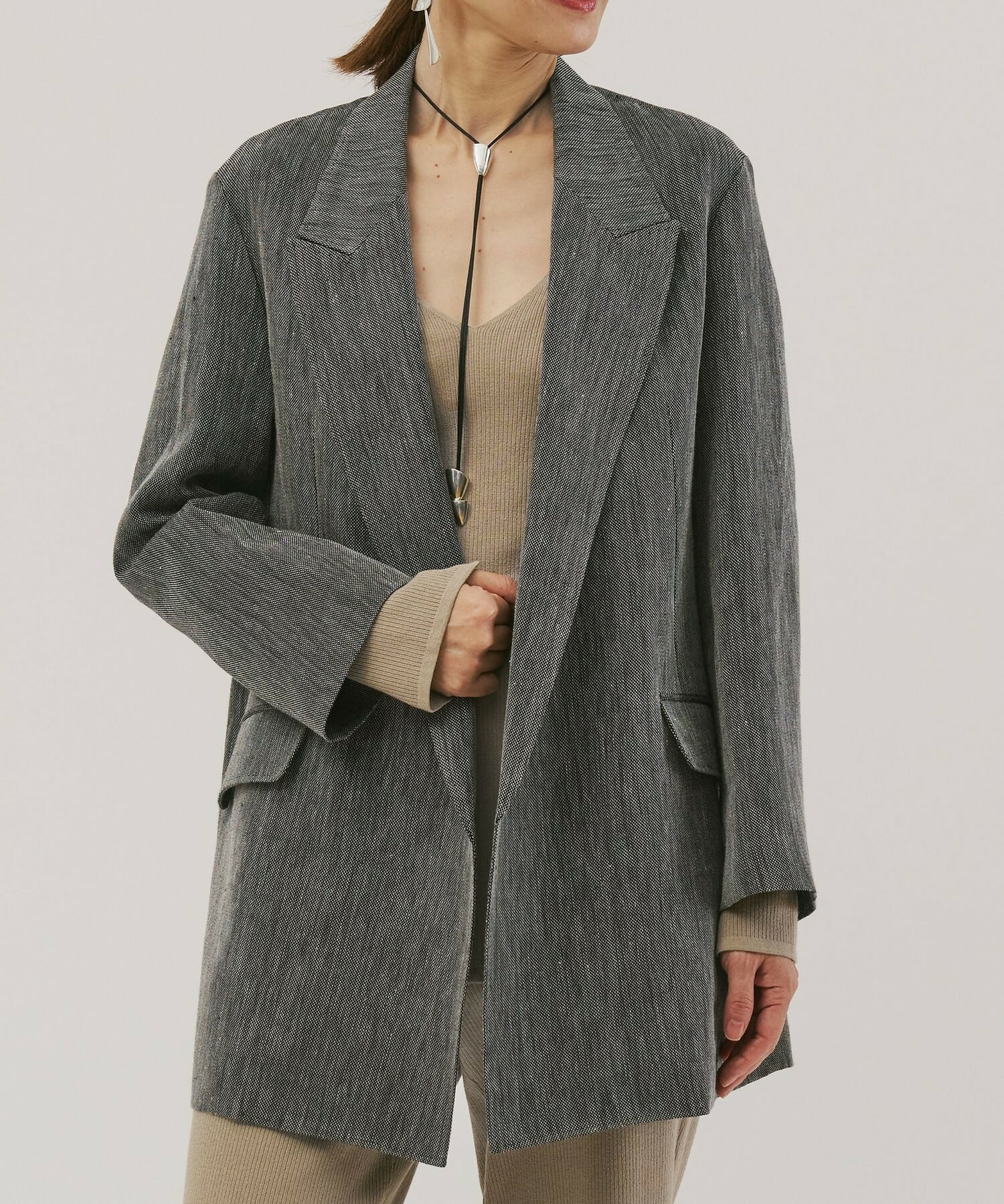 【unbilanc】ジョージーコート 詳細画像 チャコールグレー 1