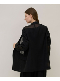 【unbilanc】オーガンジージョージージャケット 詳細画像 ライトベージュ 8