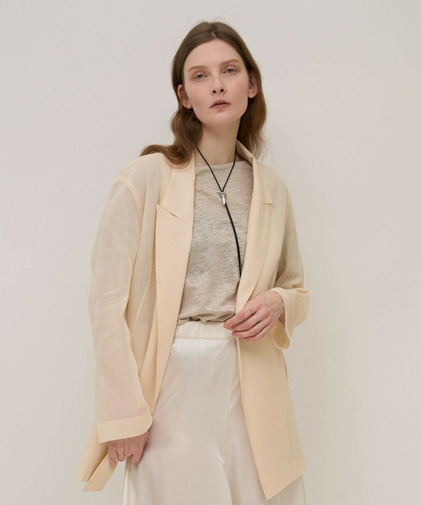 オーガンジージョージージャケット 詳細画像 ライトベージュ 1