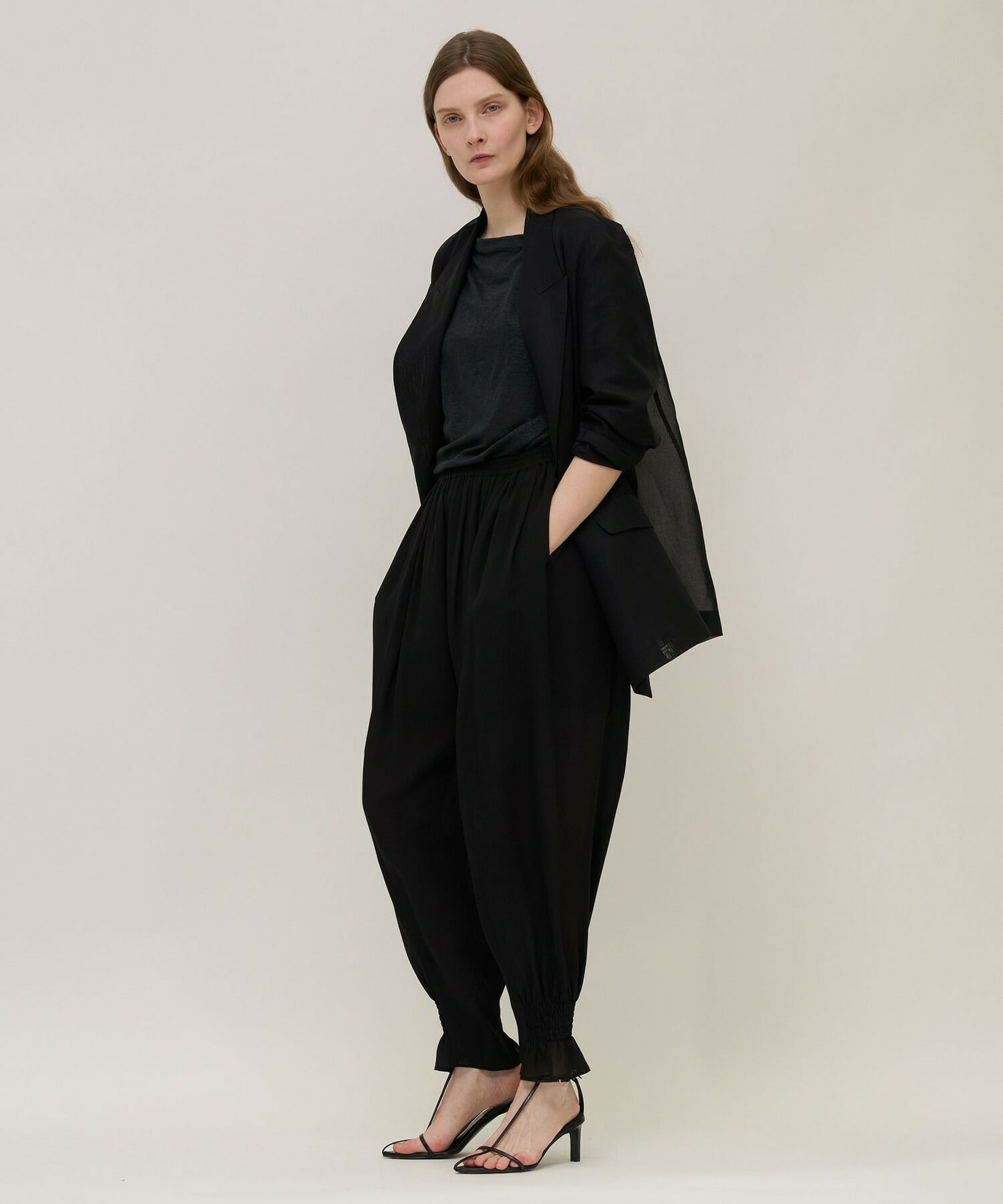 【unbilanc】オーガンジージョージージャケット 詳細画像 ライトベージュ 10