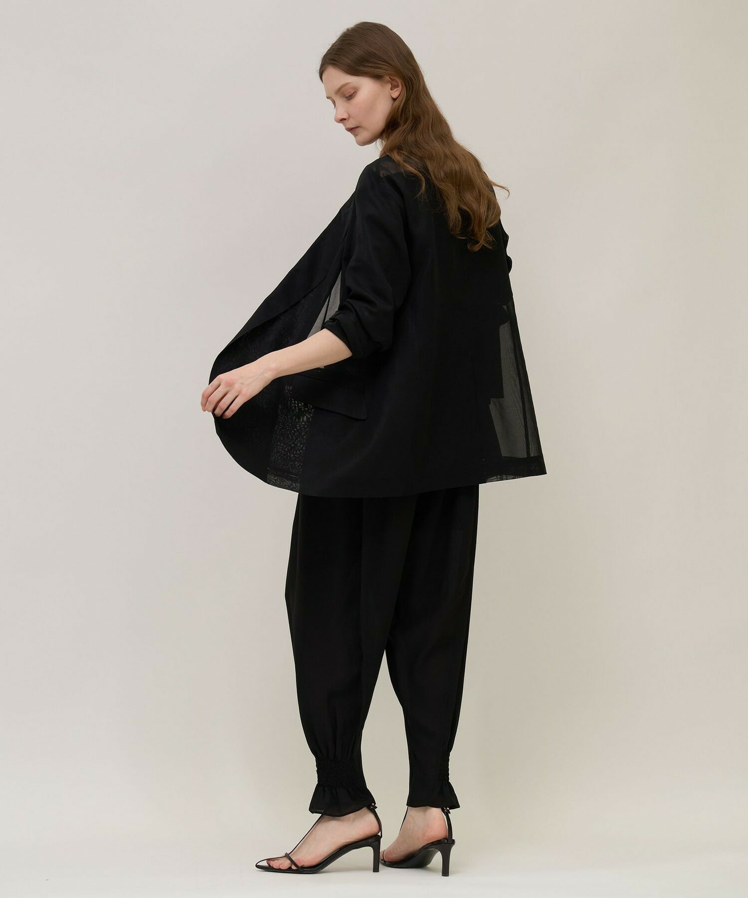 【unbilanc】オーガンジージョージージャケット 詳細画像 ライトベージュ 11