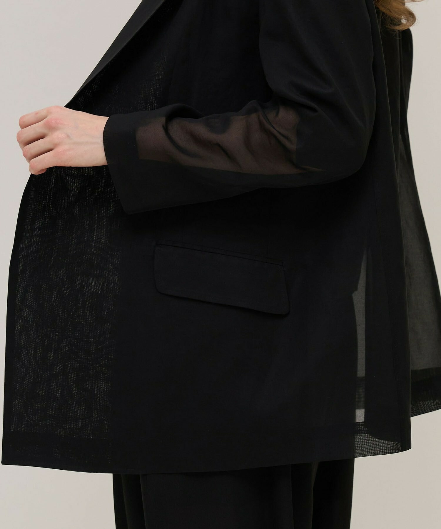 【unbilanc】オーガンジージョージージャケット 詳細画像 ライトベージュ 12