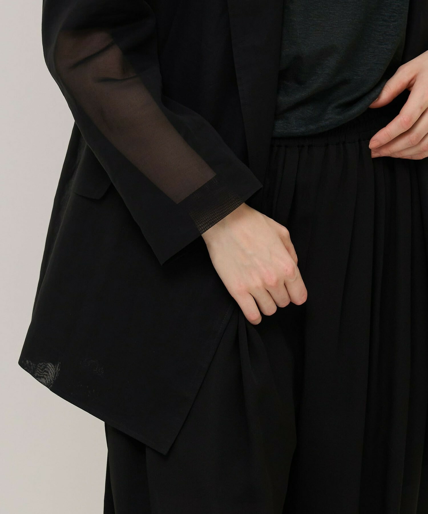 【unbilanc】オーガンジージョージージャケット 詳細画像 ライトベージュ 13