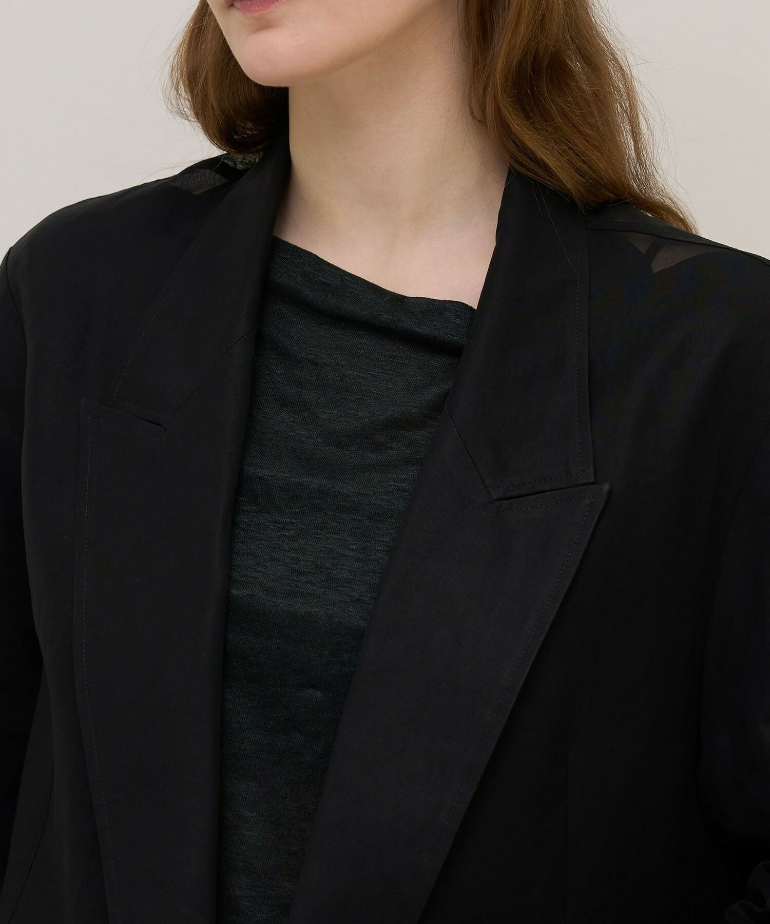 【unbilanc】オーガンジージョージージャケット 詳細画像 ライトベージュ 14