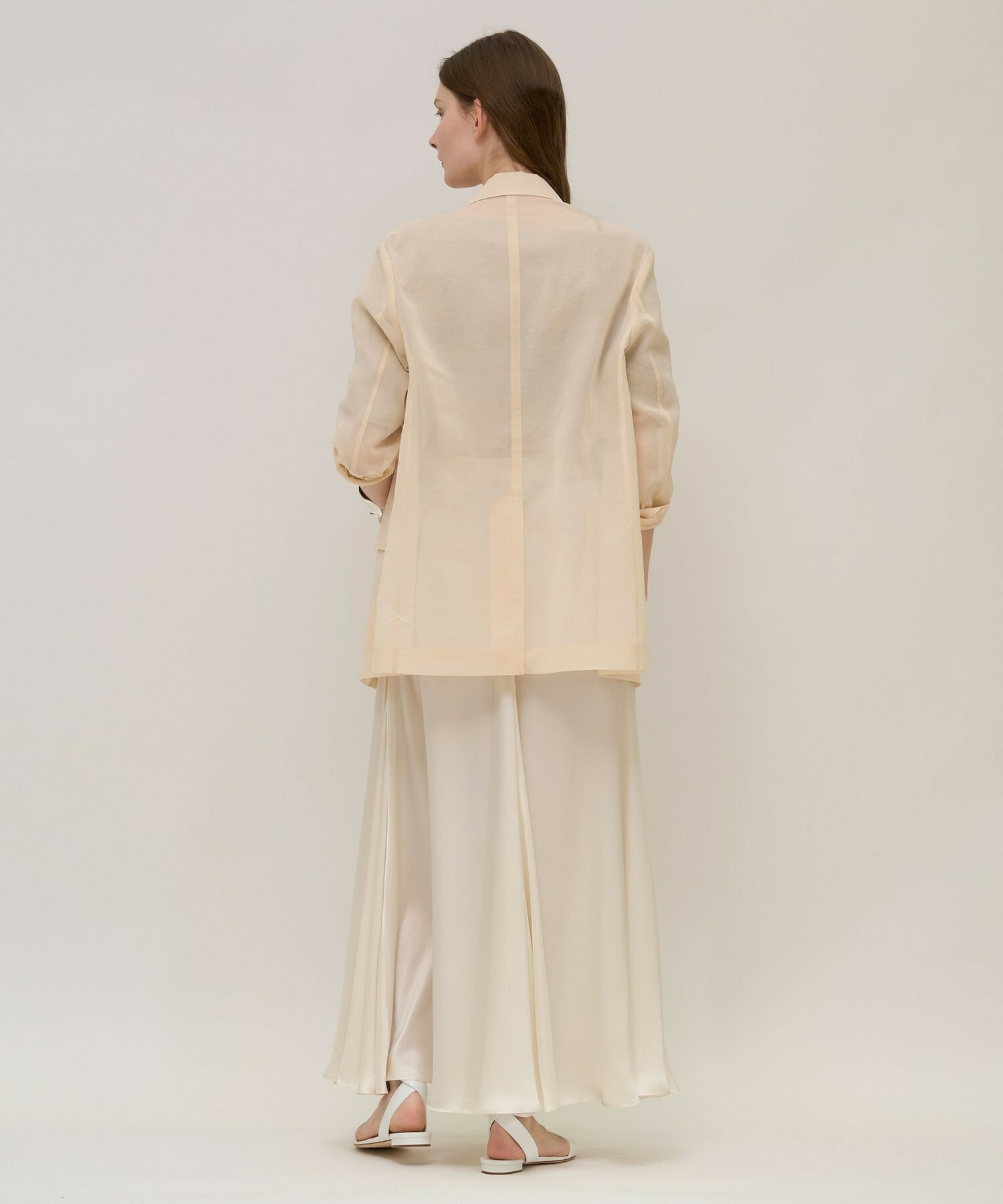 【unbilanc】オーガンジージョージージャケット 詳細画像 ライトベージュ 4