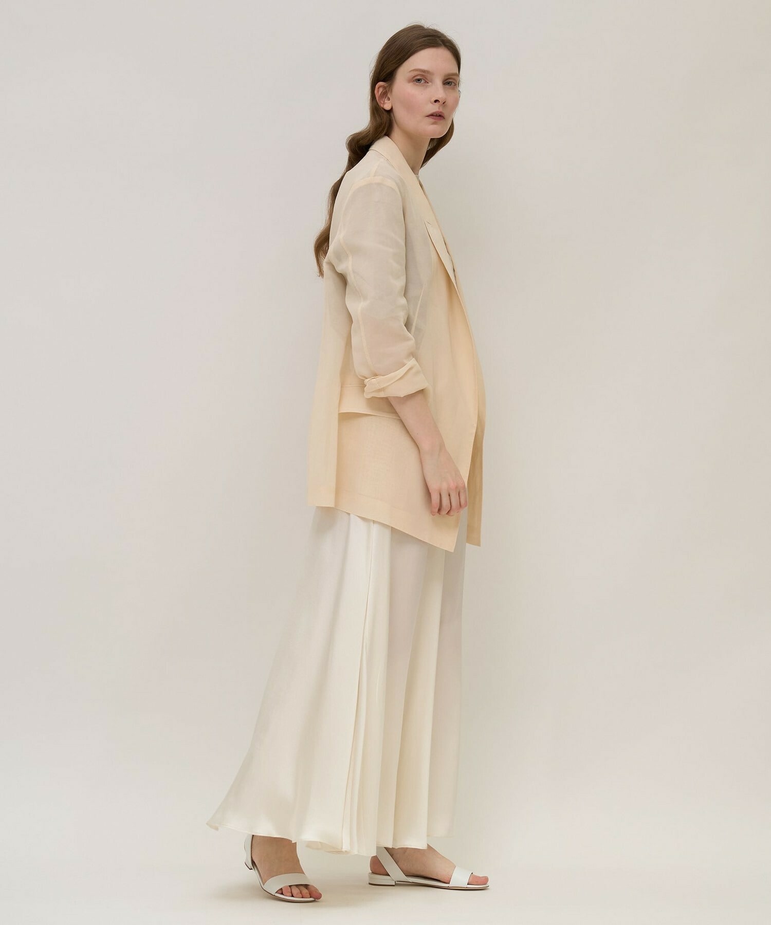 【unbilanc】オーガンジージョージージャケット 詳細画像 ライトベージュ 5