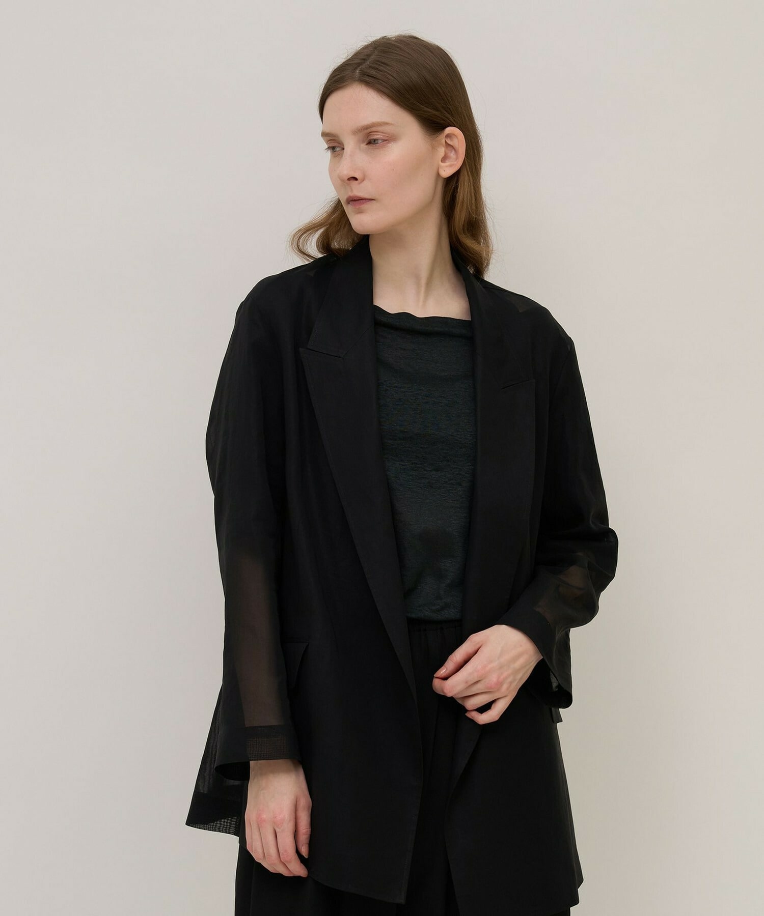 【unbilanc】オーガンジージョージージャケット 詳細画像 ライトベージュ 6