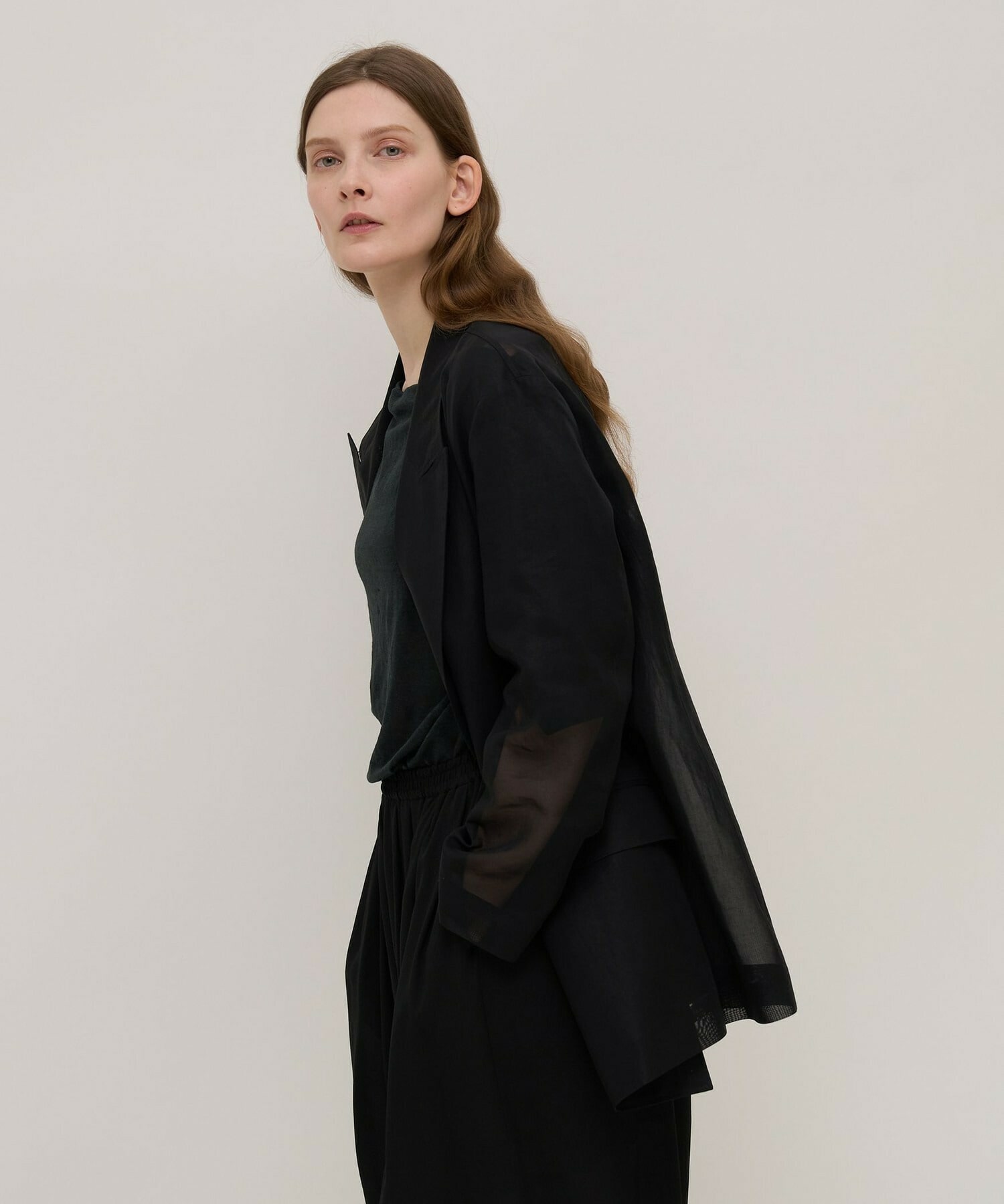 【unbilanc】オーガンジージョージージャケット 詳細画像 ライトベージュ 7