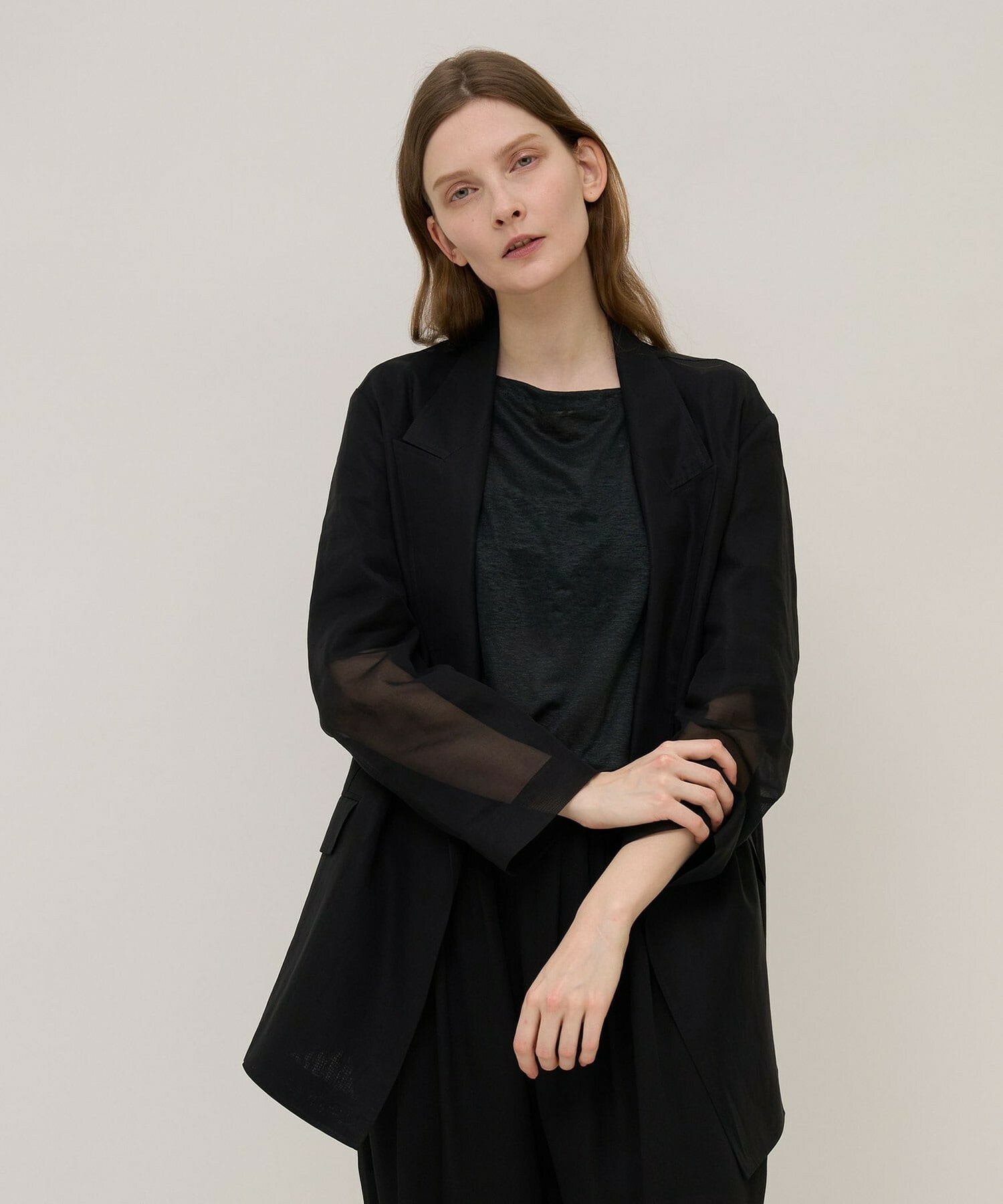 【unbilanc】オーガンジージョージージャケット 詳細画像 ライトベージュ 9