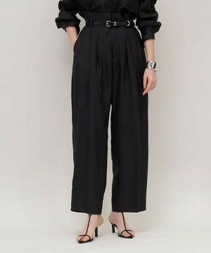 【unbilanc】ラミール3タックトラウザー 詳細画像 ブラック 1