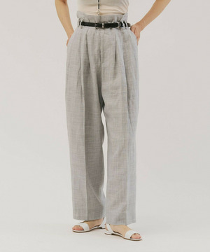 【unbilanc】ラミール3タックトラウザー 詳細画像 ライトグレー 1