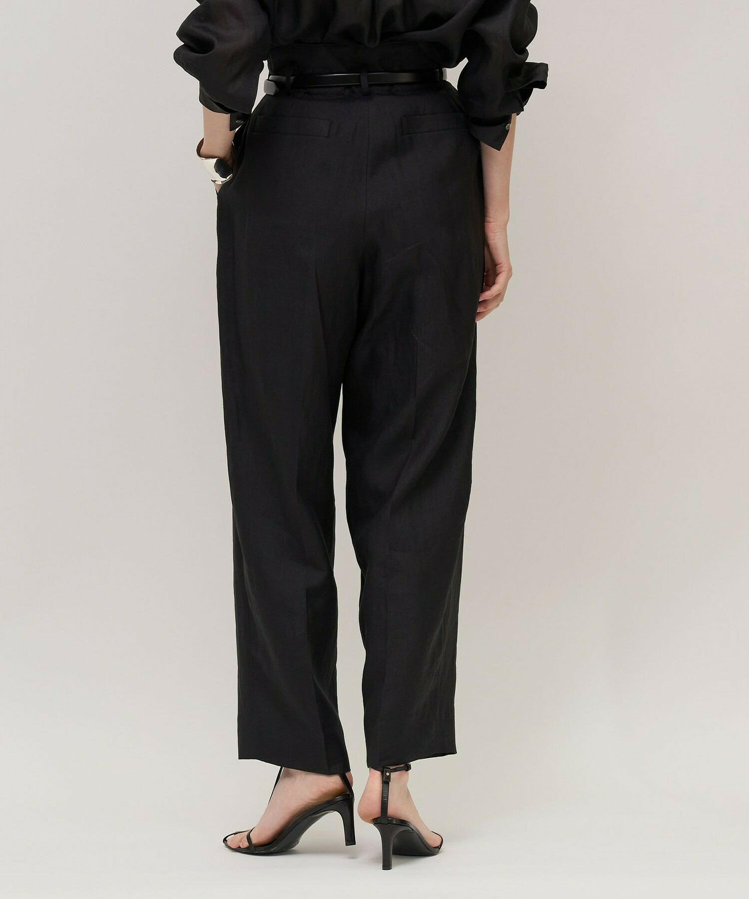 【unbilanc】ラミール3タックトラウザー 詳細画像 ブラック 9