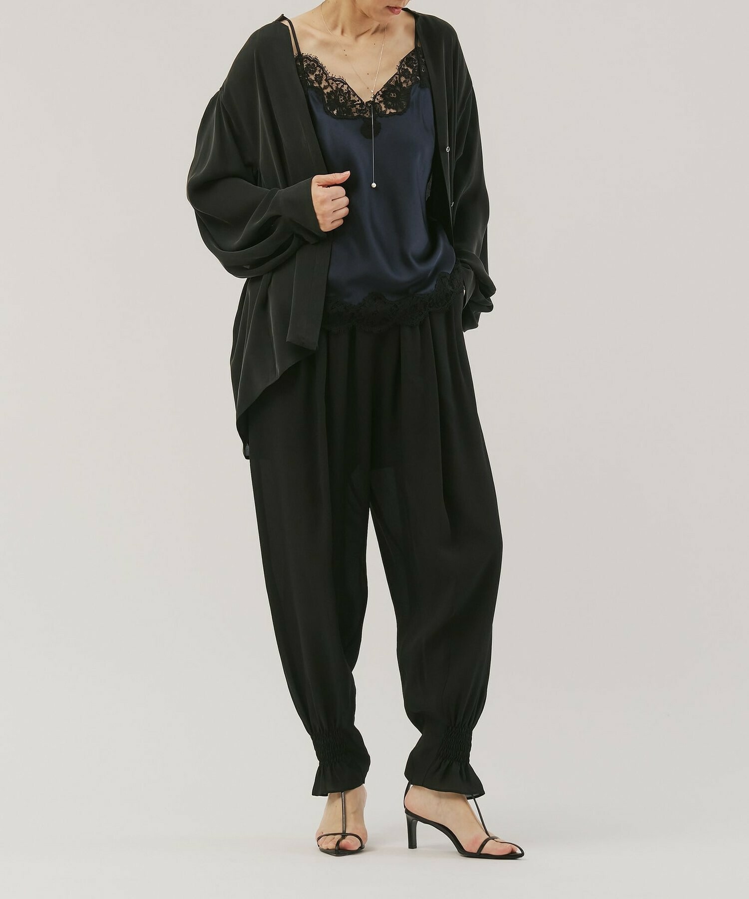 【unbilanc】マハラジャトラウザー 詳細画像 ブラック 3