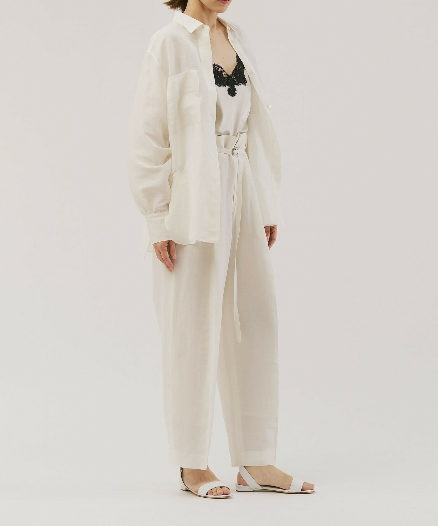 【unbilanc】フォードワイドパンツ 詳細画像 オフホワイト 4