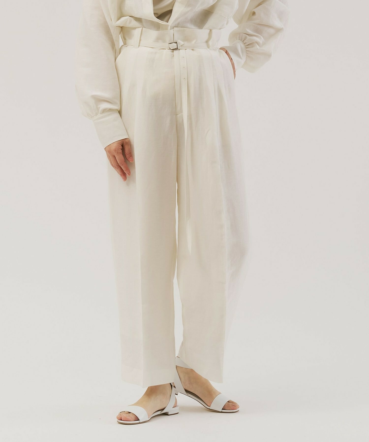 【unbilanc】フォードワイドパンツ 詳細画像 オフホワイト 1