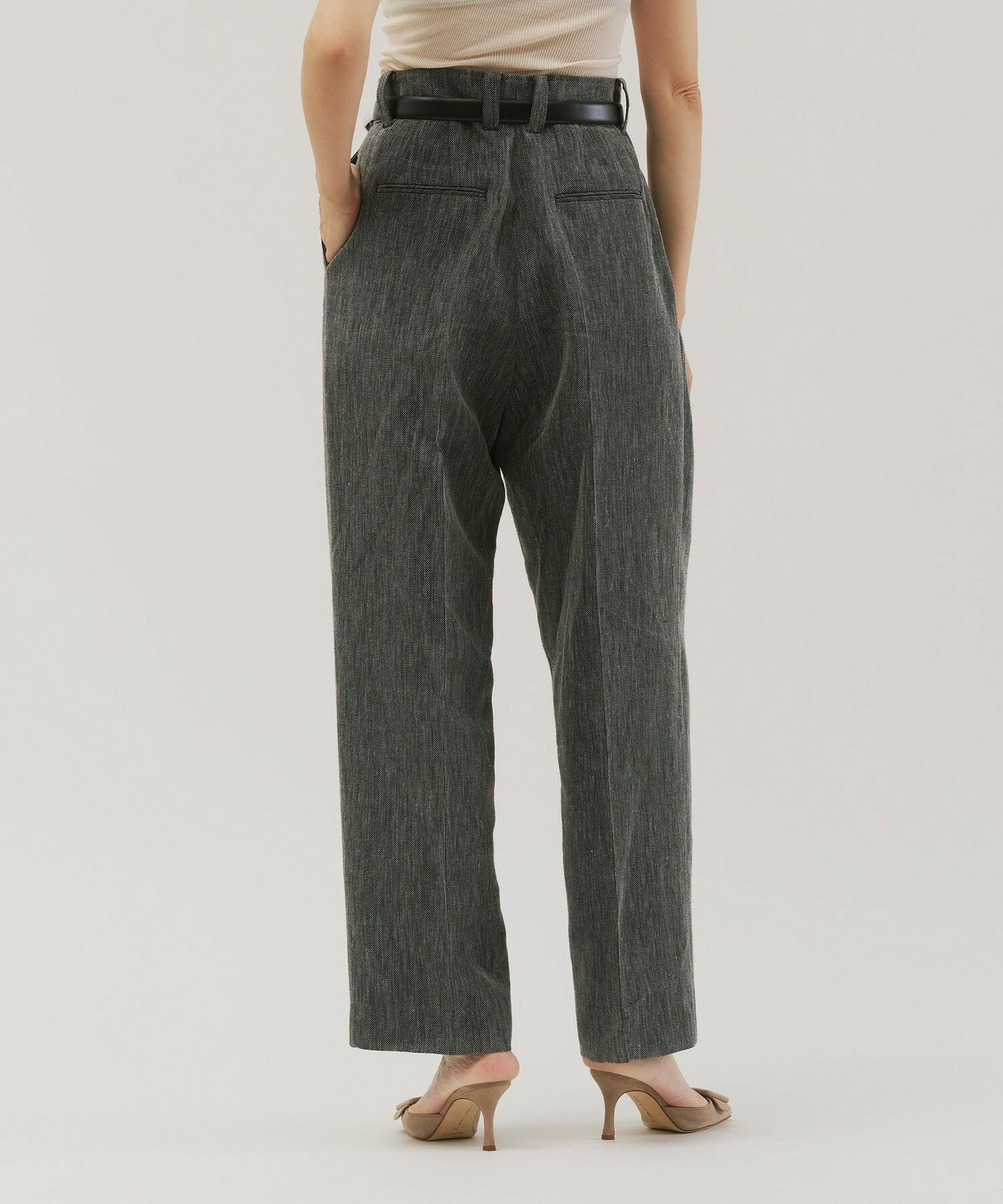 【unbilanc】ジョージーストークパンツ 詳細画像 チャコールグレー 2