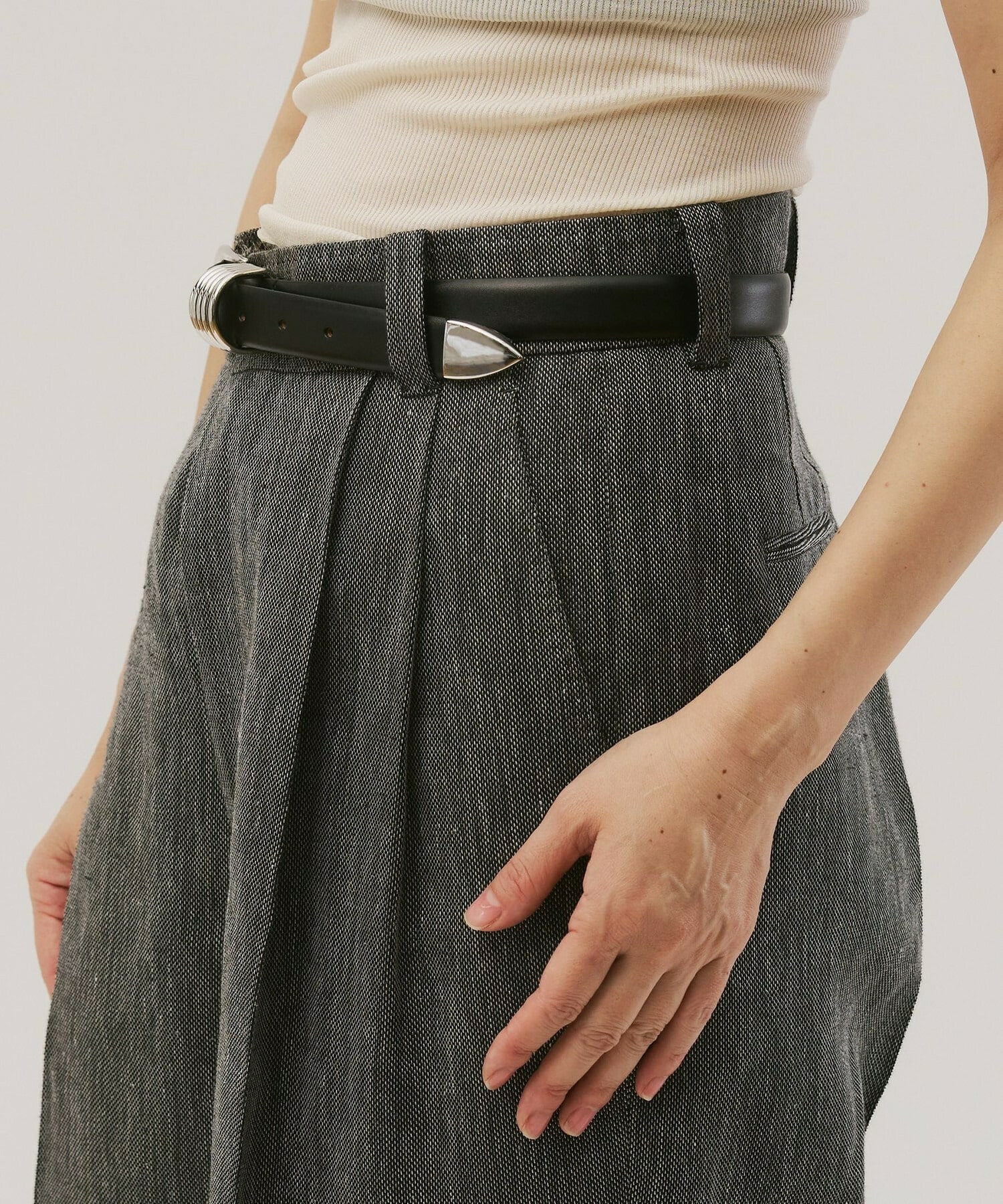 【unbilanc】ジョージーストークパンツ 詳細画像 チャコールグレー 6