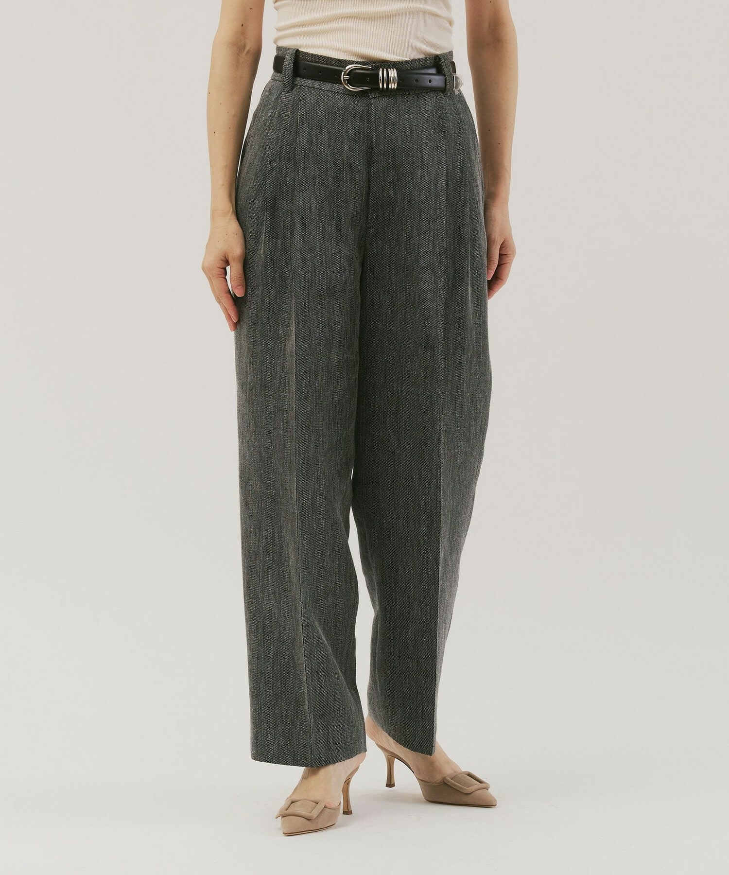 【unbilanc】ジョージーストークパンツ 詳細画像 チャコールグレー 1