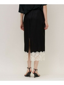 【unbilanc】ストークランジェリースカート 詳細画像 ブラック&times;ホワイト 2