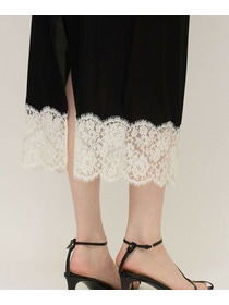 【unbilanc】ストークランジェリースカート 詳細画像 ブラック&times;ホワイト 7