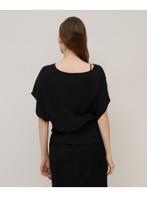 【unbilanc】タレルトップス 詳細画像 ブラック 2