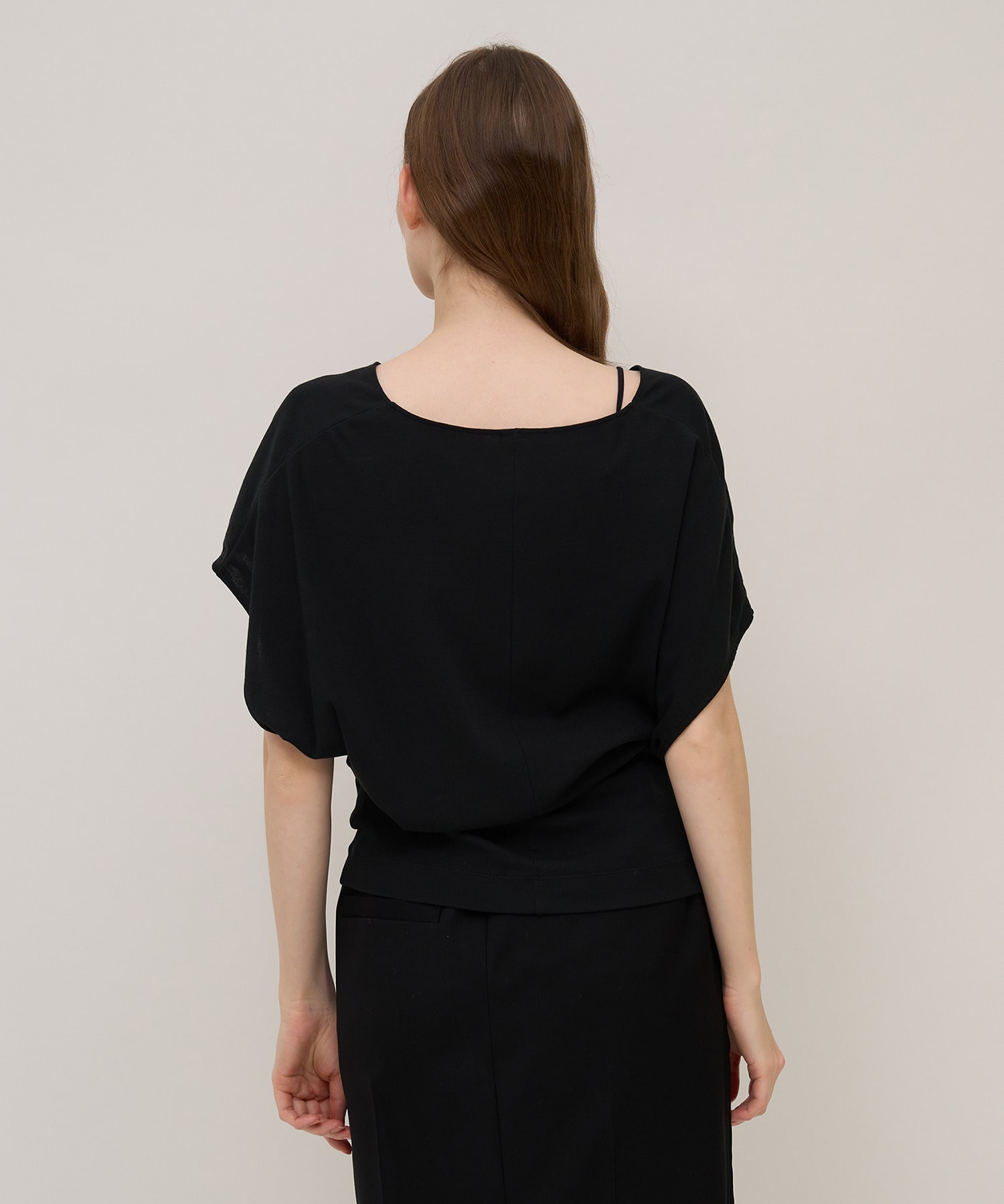 【unbilanc】タレルトップス 詳細画像 ブラック 2