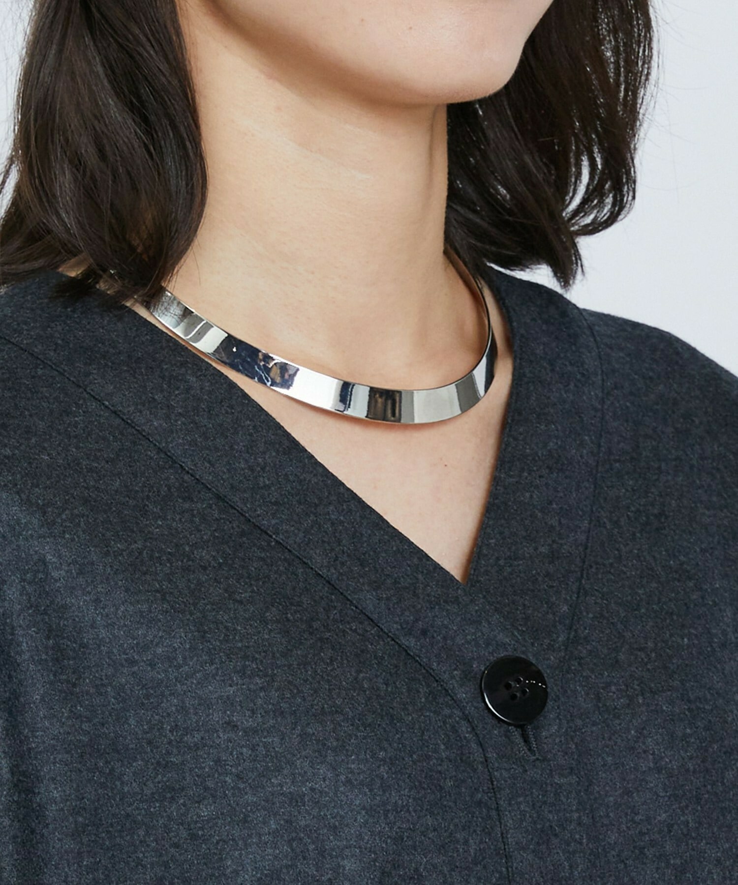 【L'EQUIPE】プレートラインネックレス 詳細画像 シルバー 4