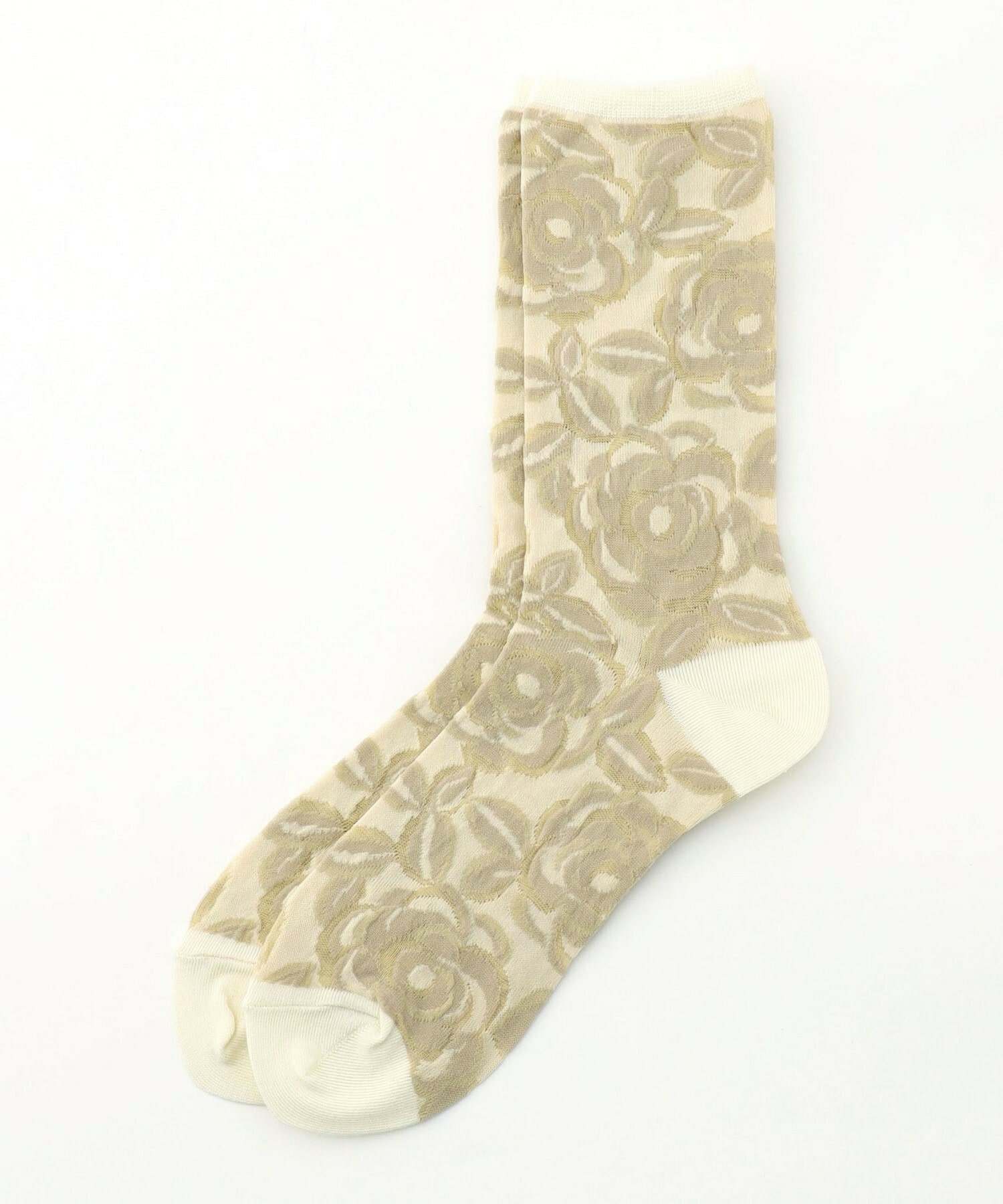 【L'EQUIPE】フラワーモチーフソックス 詳細画像 ブラック 10