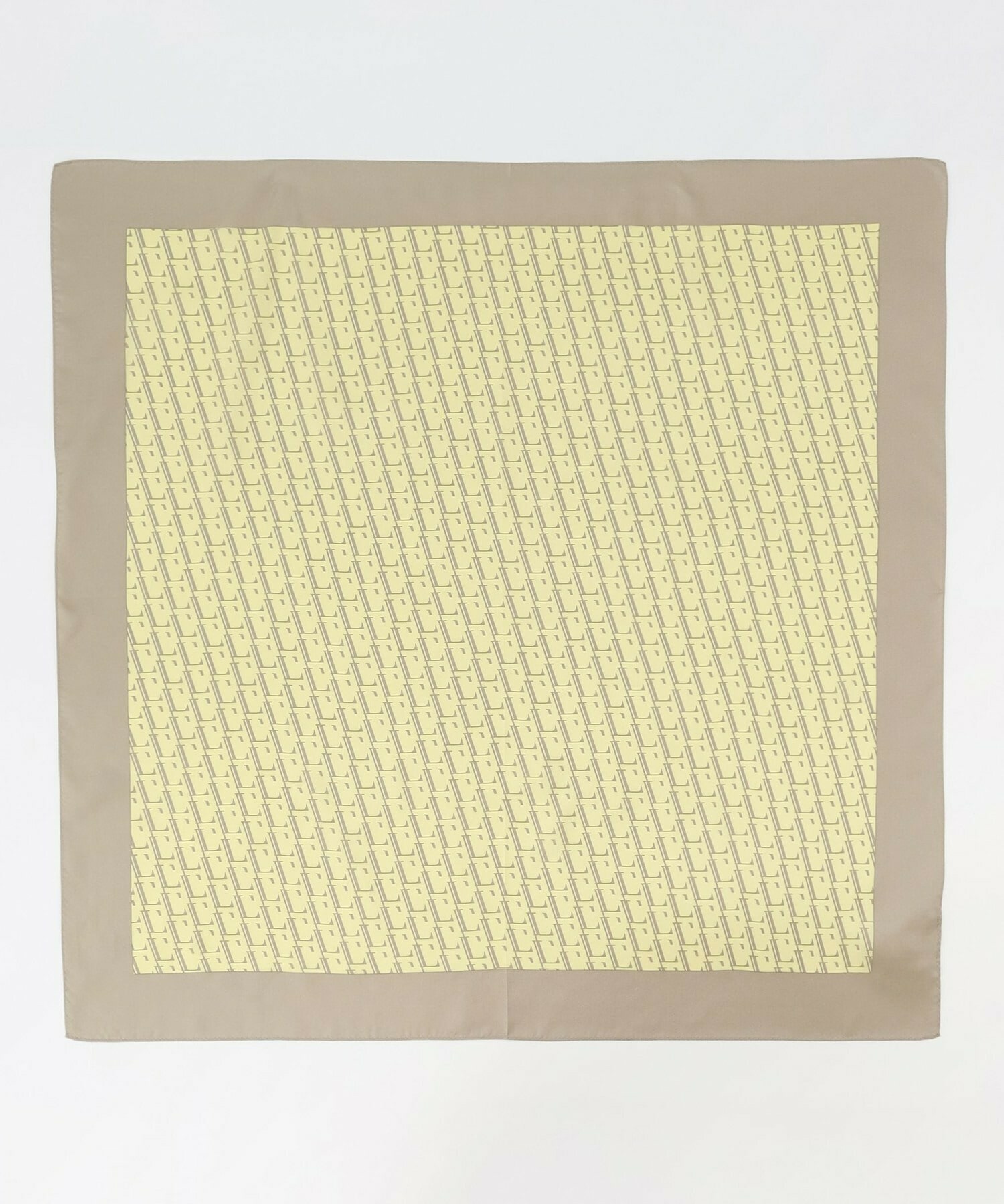 【L'EQUIPE】L&rsquo;モノグラム12匁シルクスカーフ 詳細画像 クリーム 11