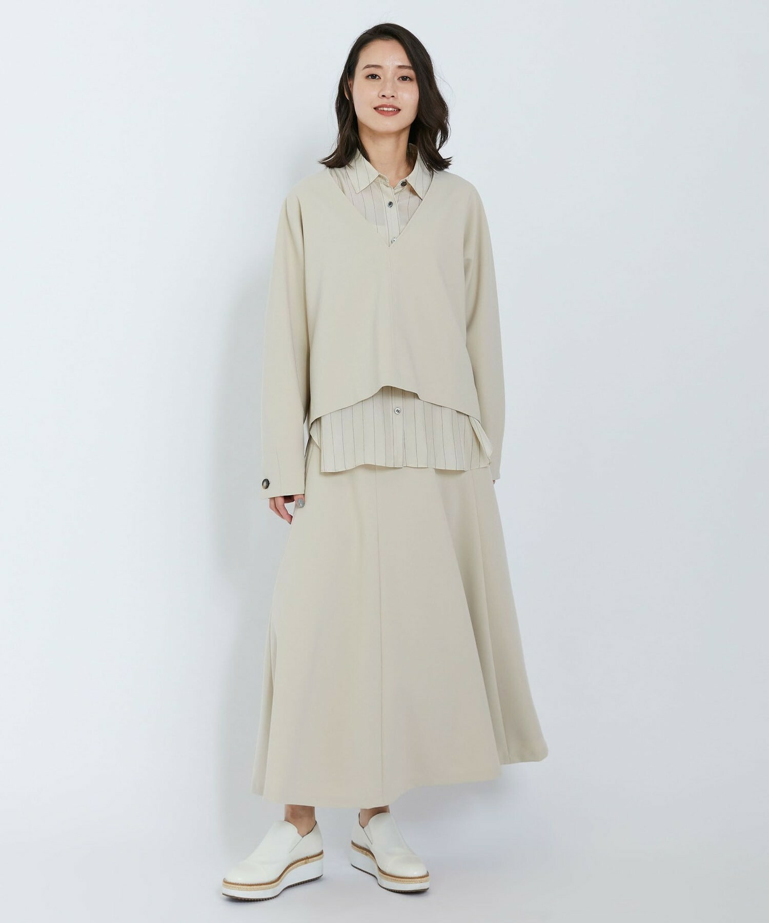 【L'EQUIPE】ダブルクロスブラウス 詳細画像 ネイビー 1