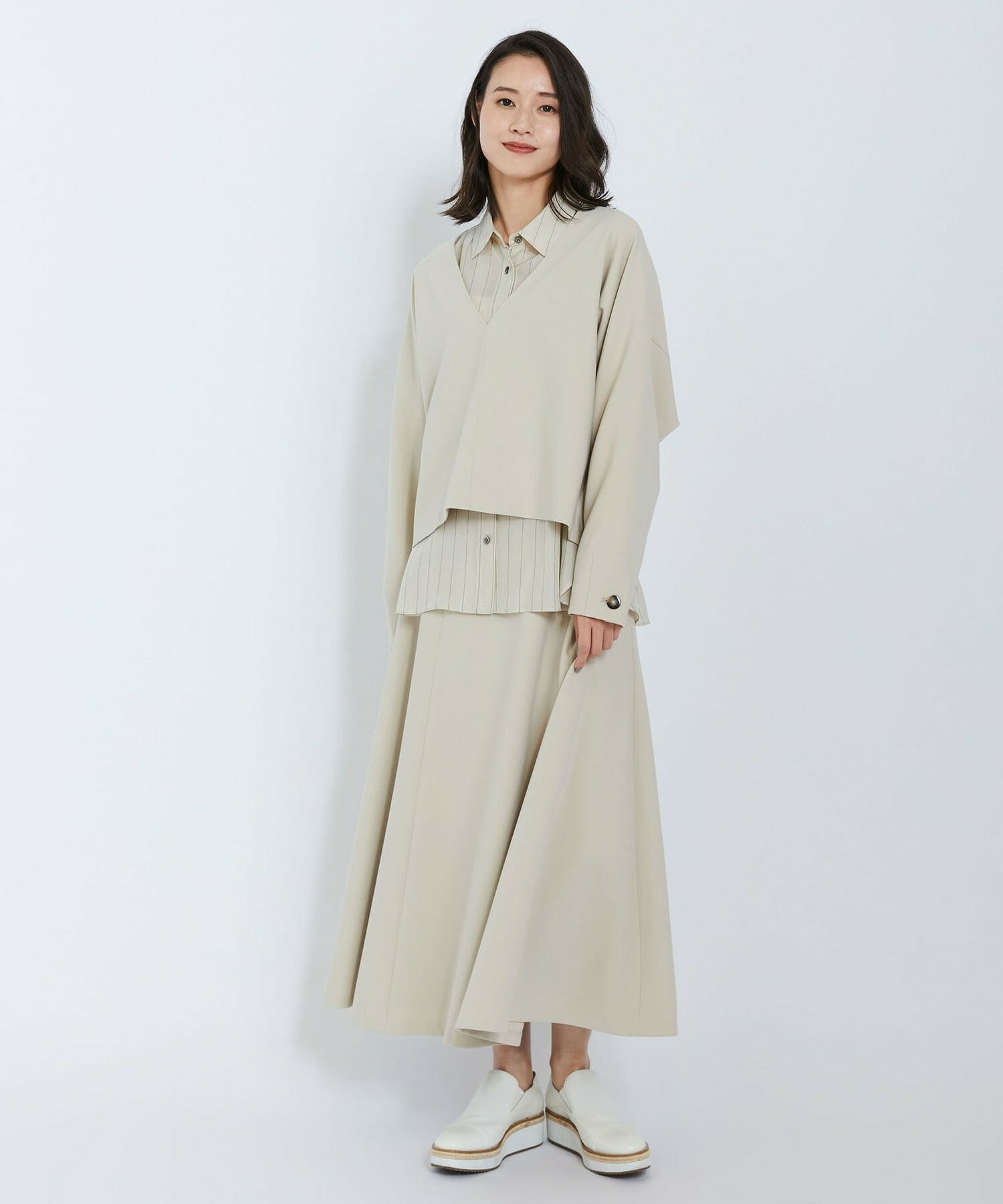 【L'EQUIPE】ダブルクロスブラウス 詳細画像 ネイビー 2