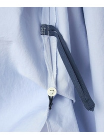 【L'EQUIPE】コットンサテンビンテージシャツ 詳細画像 サックスブルー 40