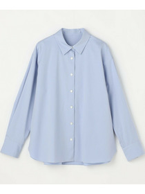 【L'EQUIPE】コットンサテンビンテージシャツ 詳細画像 サックスブルー 8