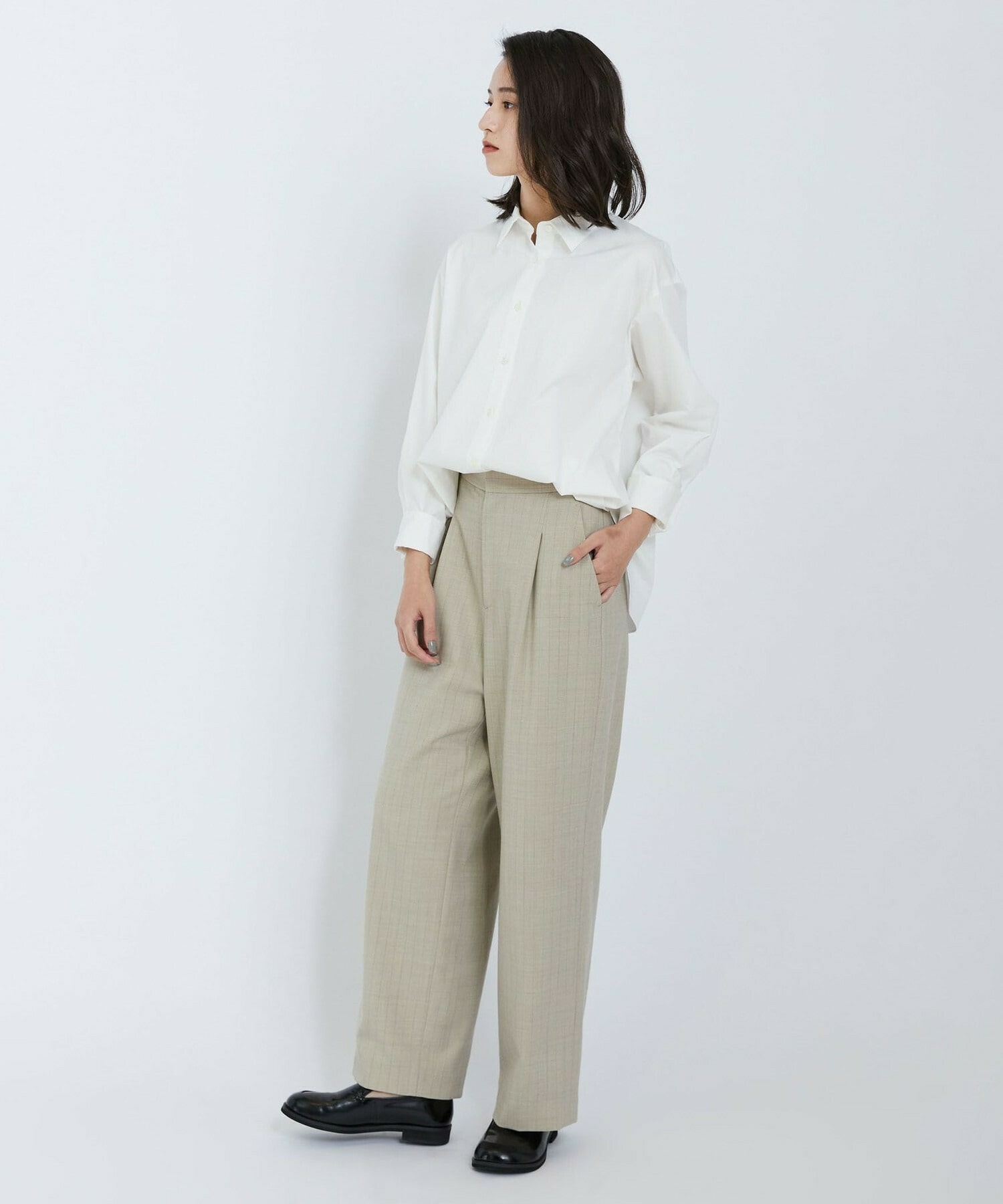 【L'EQUIPE】コットンサテンビンテージシャツ 詳細画像 サックスブルー 12