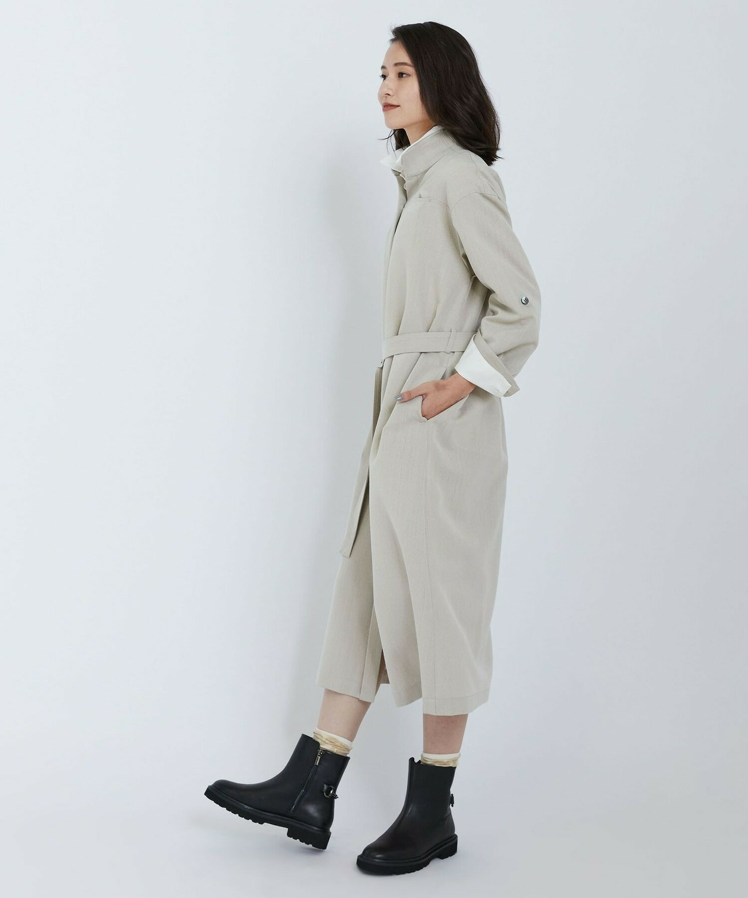 【L'EQUIPE】コットンサテンビンテージシャツ 詳細画像 サックスブルー 15