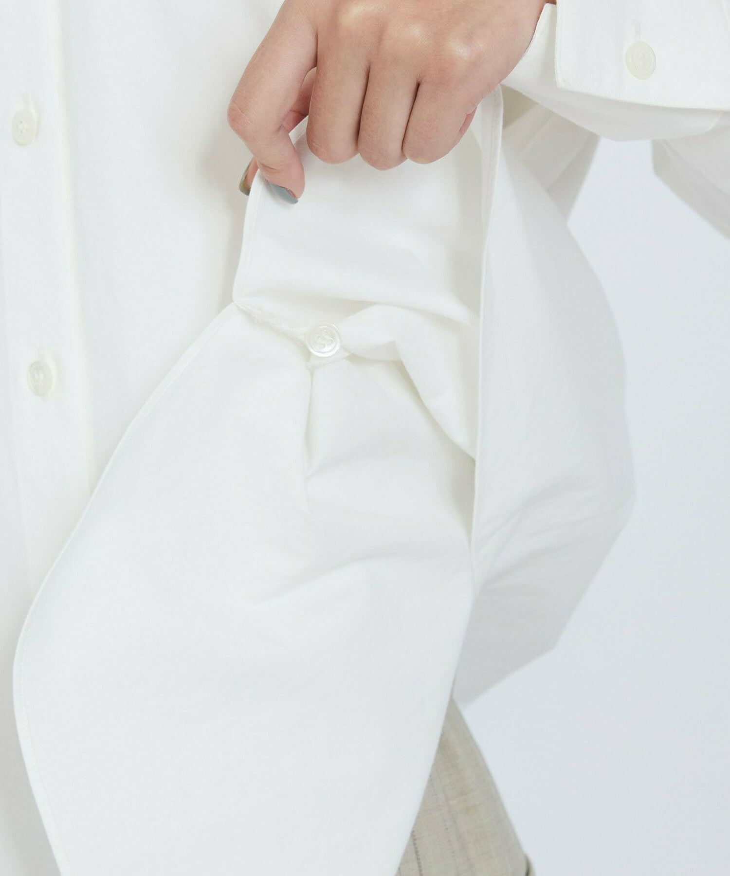 【L'EQUIPE】コットンサテンビンテージシャツ 詳細画像 サックスブルー 28