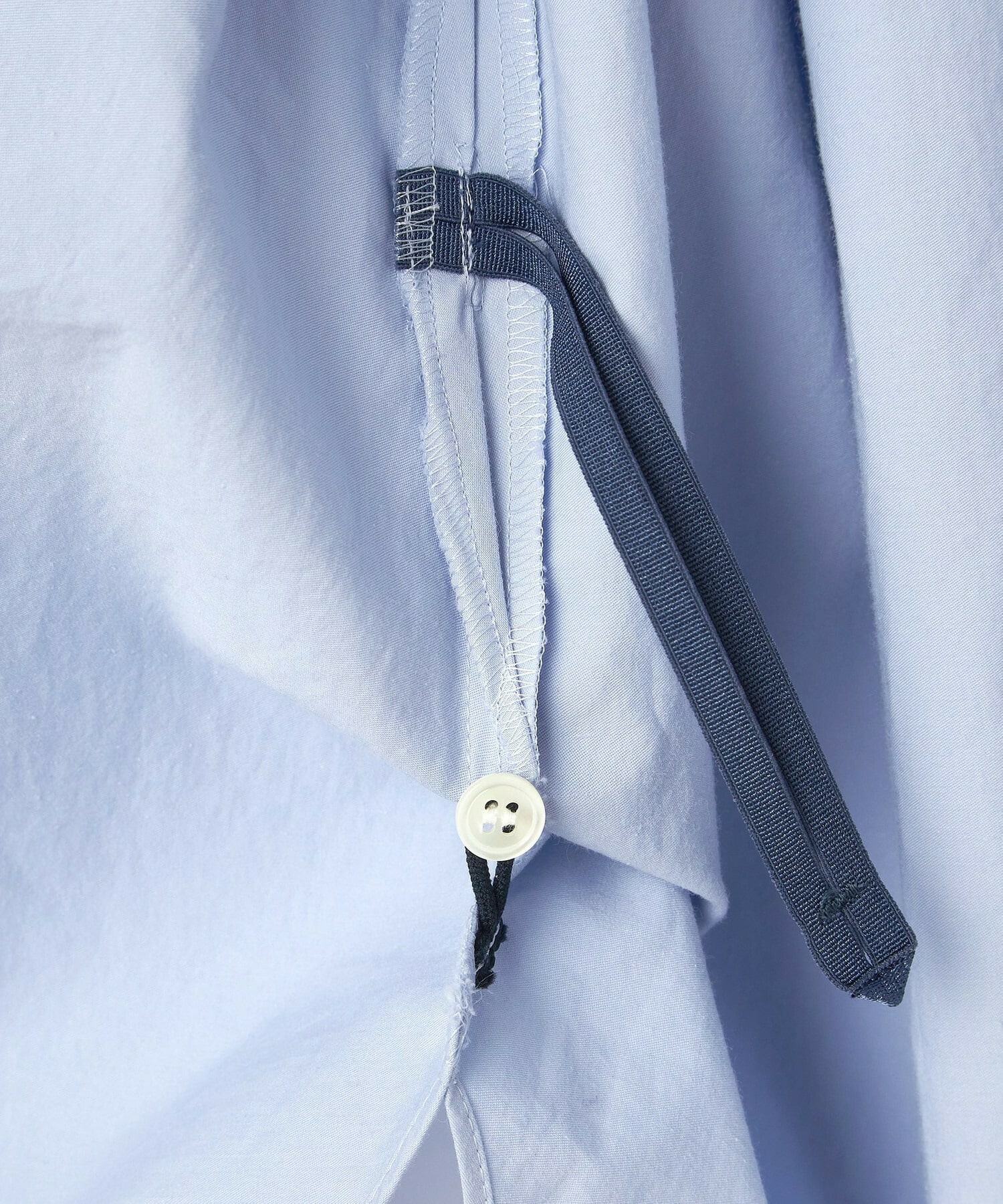 【L'EQUIPE】コットンサテンビンテージシャツ 詳細画像 サックスブルー 40