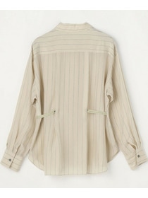 【L'EQUIPE】キュプラコットンストライプシャツ 詳細画像 ベージュ系その他 20
