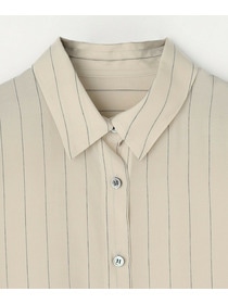 【L'EQUIPE】キュプラコットンストライプシャツ 詳細画像 ベージュ系その他 21