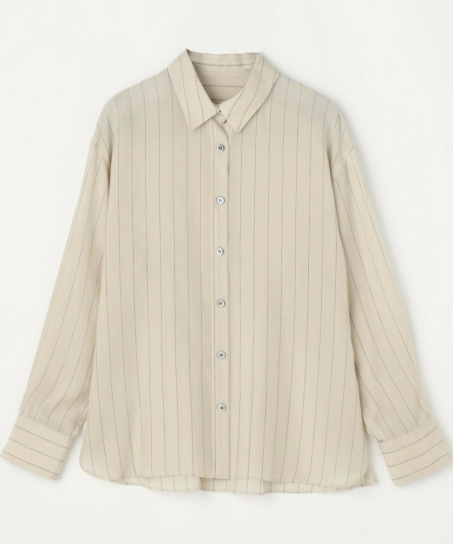 【L'EQUIPE】キュプラコットンストライプシャツ 詳細画像 ベージュ系その他 18