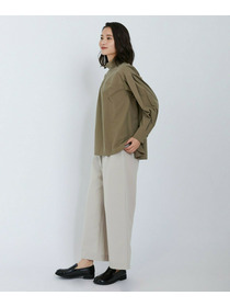 【L'EQUIPE】オーガニックタイプライターブラウス 詳細画像 カーキ 11