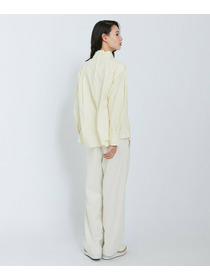 【L'EQUIPE】オーガニックタイプライターブラウス 詳細画像 カーキ 4